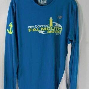 New Balance Falmounth Road Race 2017 XL Long Sleeve Shirt Great Preowned Conditi